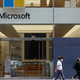 A Microsoft store on Aug. 3, 2020 in New York.